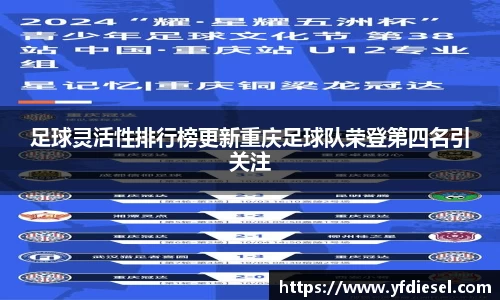足球灵活性排行榜更新重庆足球队荣登第四名引关注